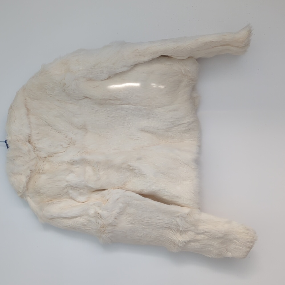 Vintage White Rabbit Fur Jacket - Picture 4 of 6